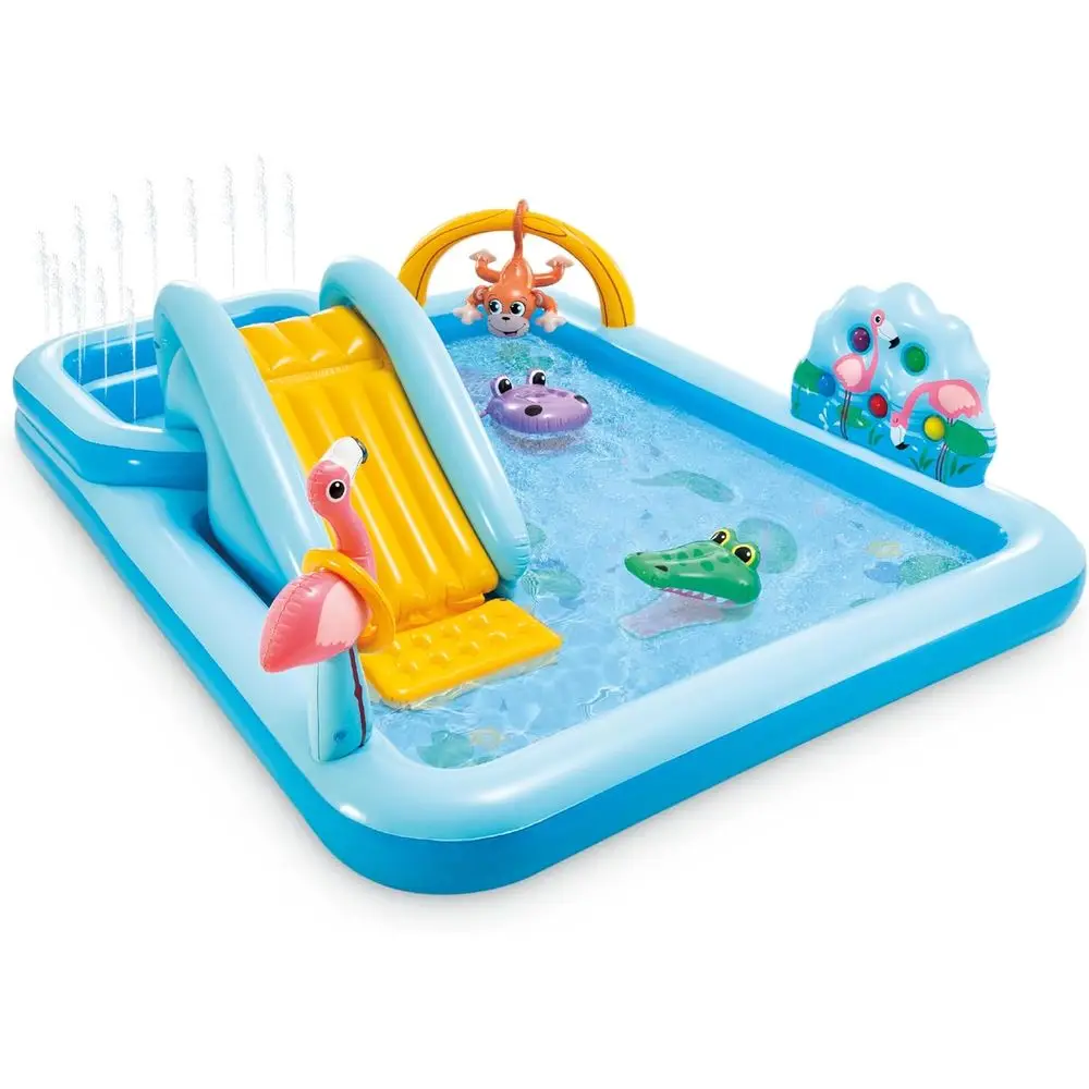 Outdoor Adventure Center - Inflatable Jungle Adventure Play Center with