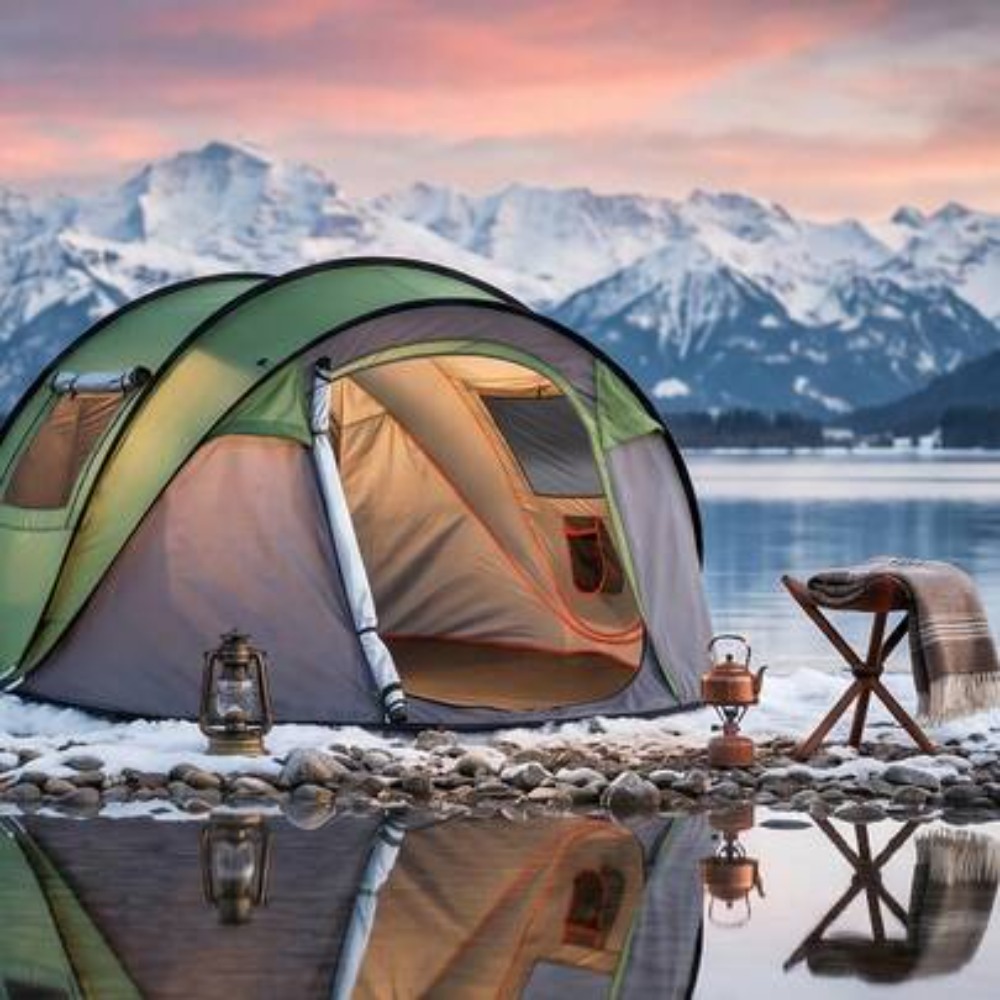 Outdoor Adventure Tent - 4 Person Pop Up Camping Tent