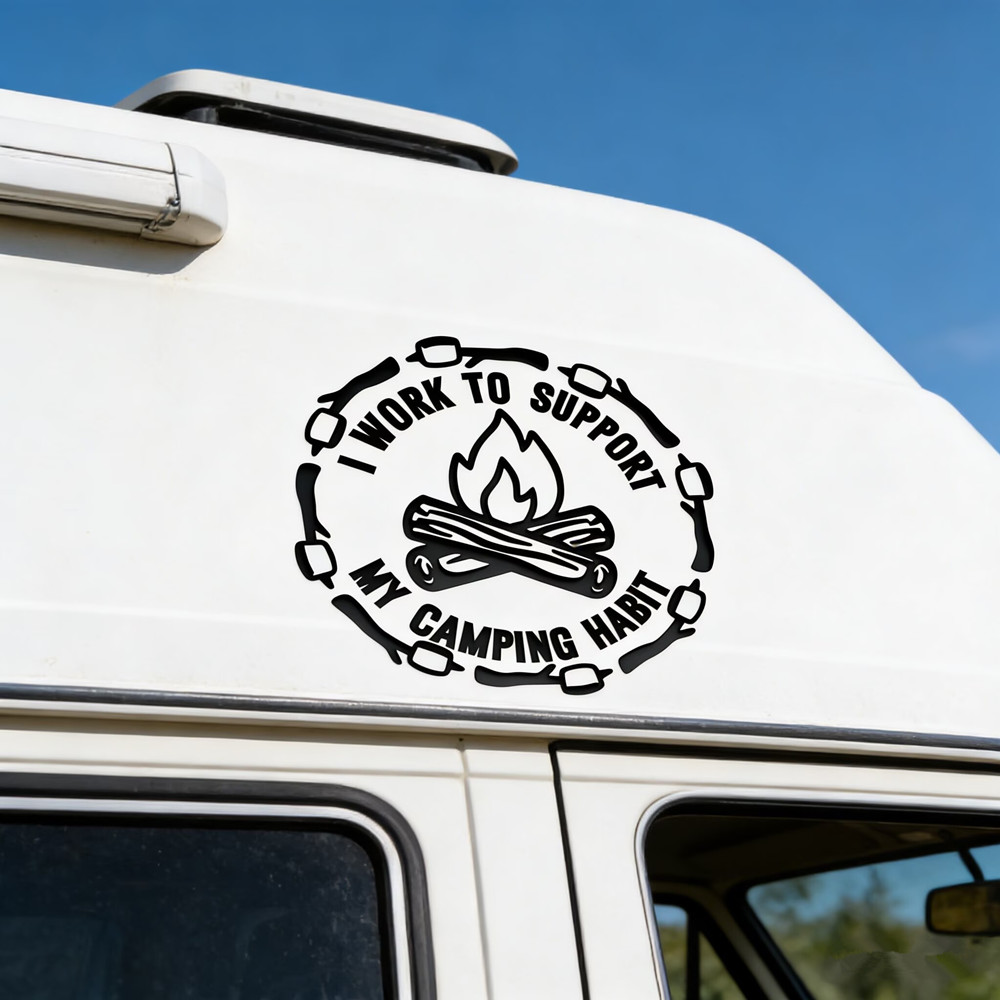 Funny Camping Quote Car Sticke - Outdoor Adventure Quotes ulasan dan harga