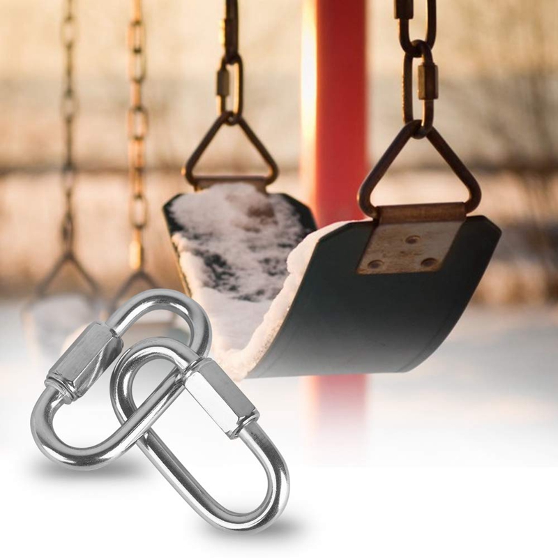 12 Pcs Quick Link 4MM Stainles - Carabiner Locking D ulasan dan harga