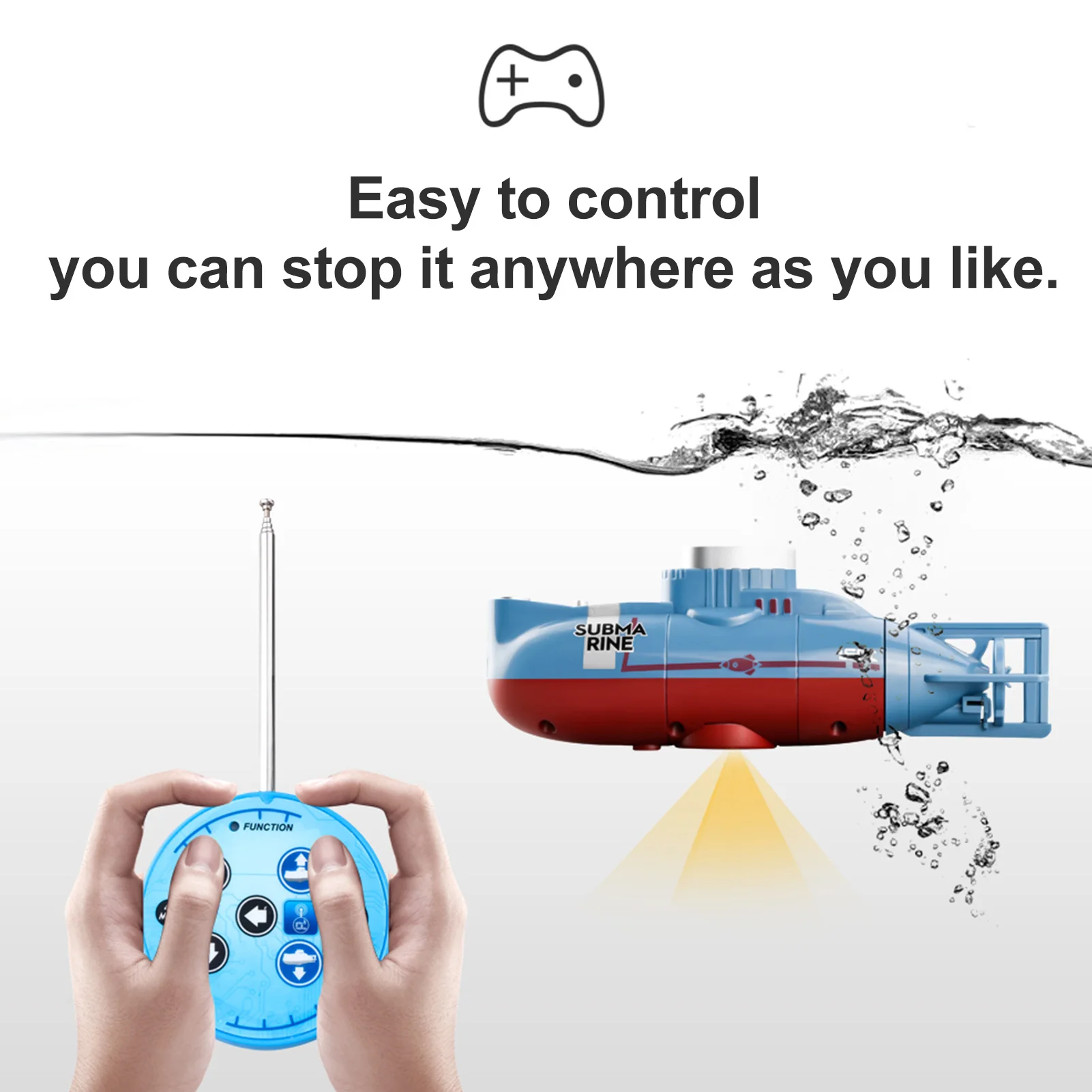 Simulation Mini RC Submarine 0 - Outdoor Adventure Kids ulasan dan harga