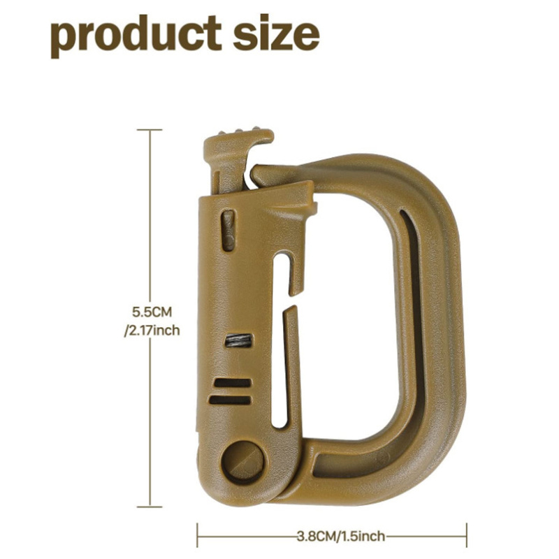 5PCS Grimloc Molle Carabiner D - Carabiner Locking D ulasan dan harga