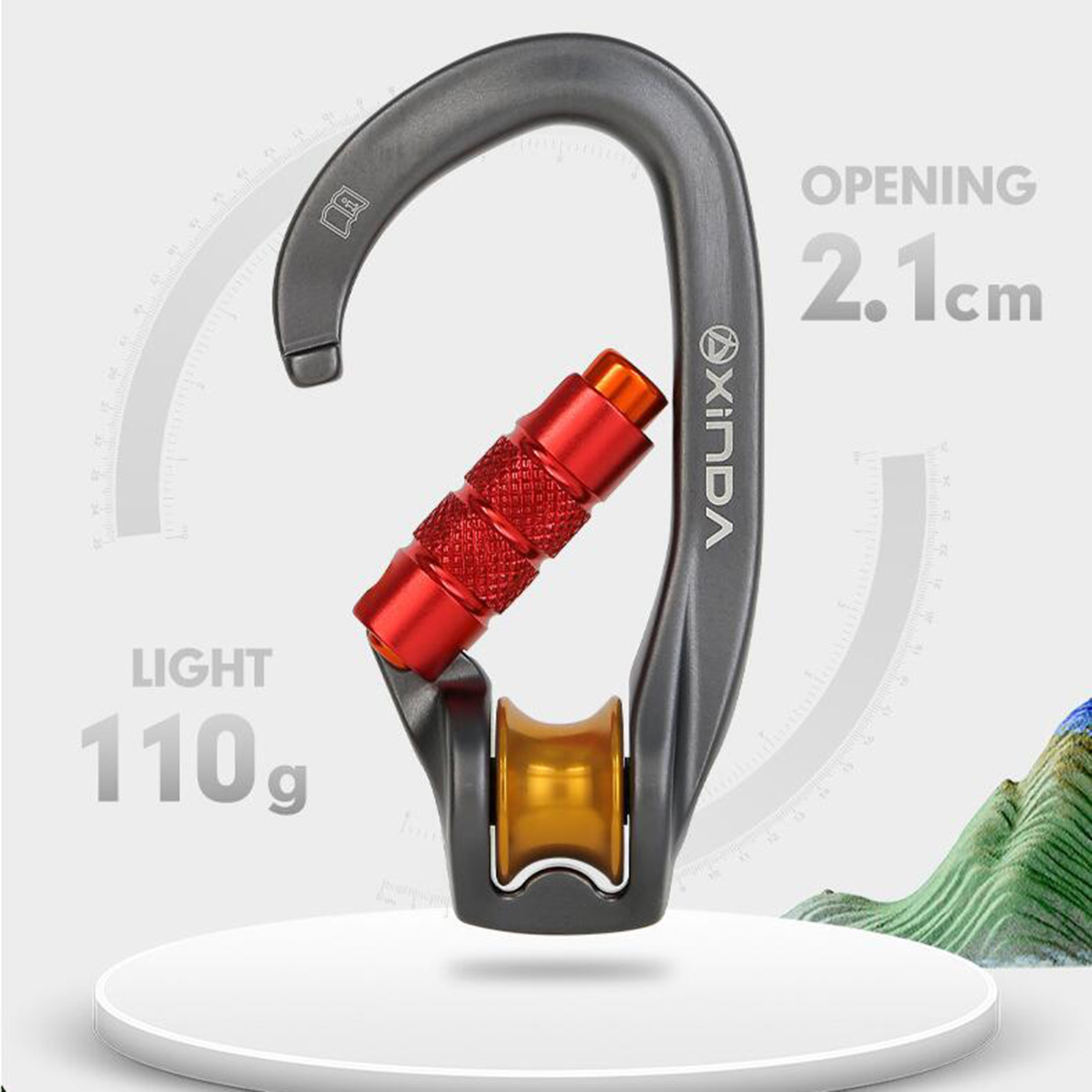 Locking Carabiner Mountaineeri - Carabiner Locking D ulasan dan harga