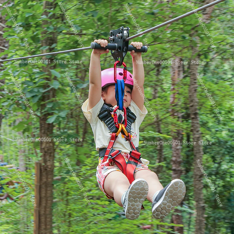 Kids Zipline Kit Playground Pu - Outdoor Adventure Ziplines & Waterfall ulasan dan harga