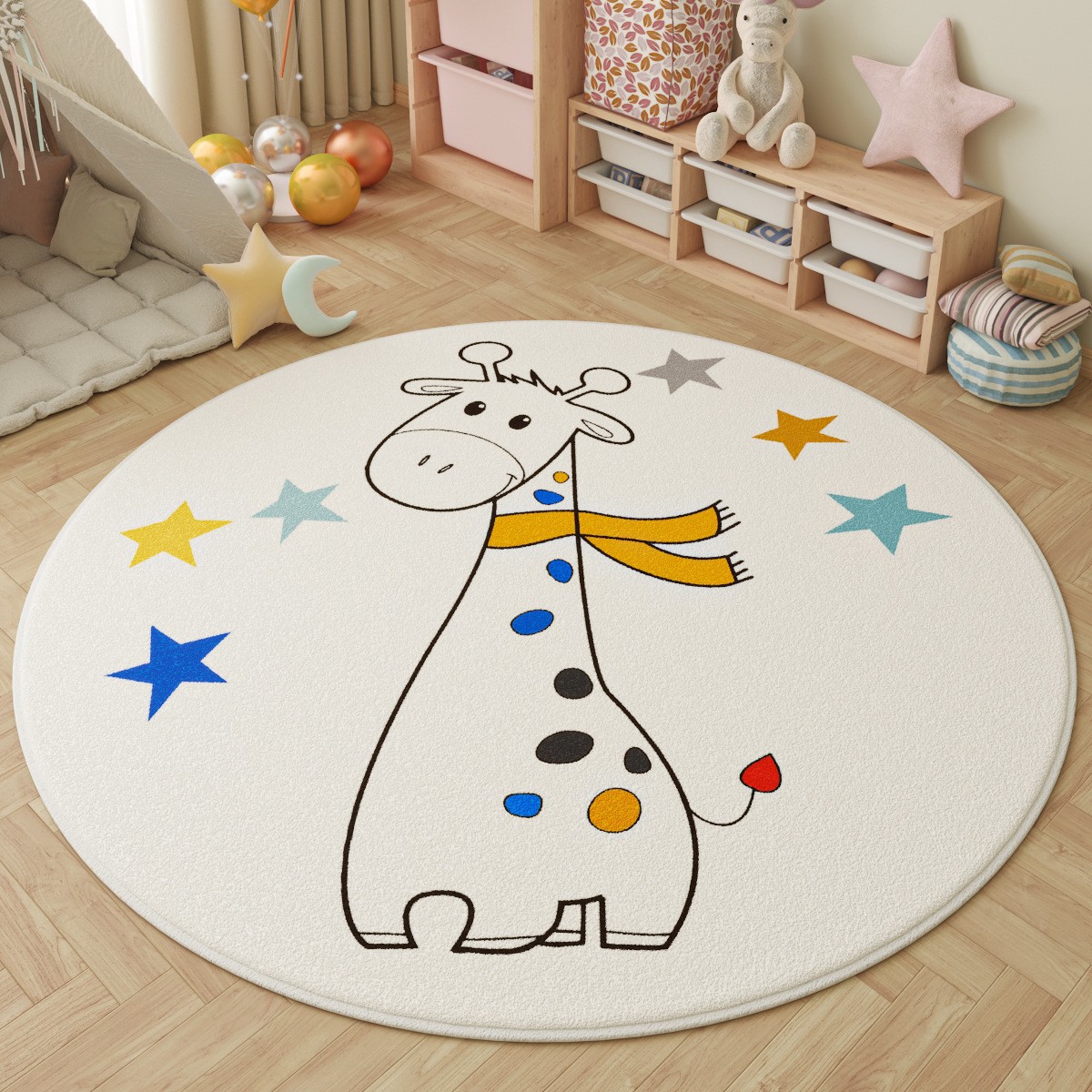 Fun in the Park Kids Round Rug - Outdoor Adventure Kids ulasan dan harga