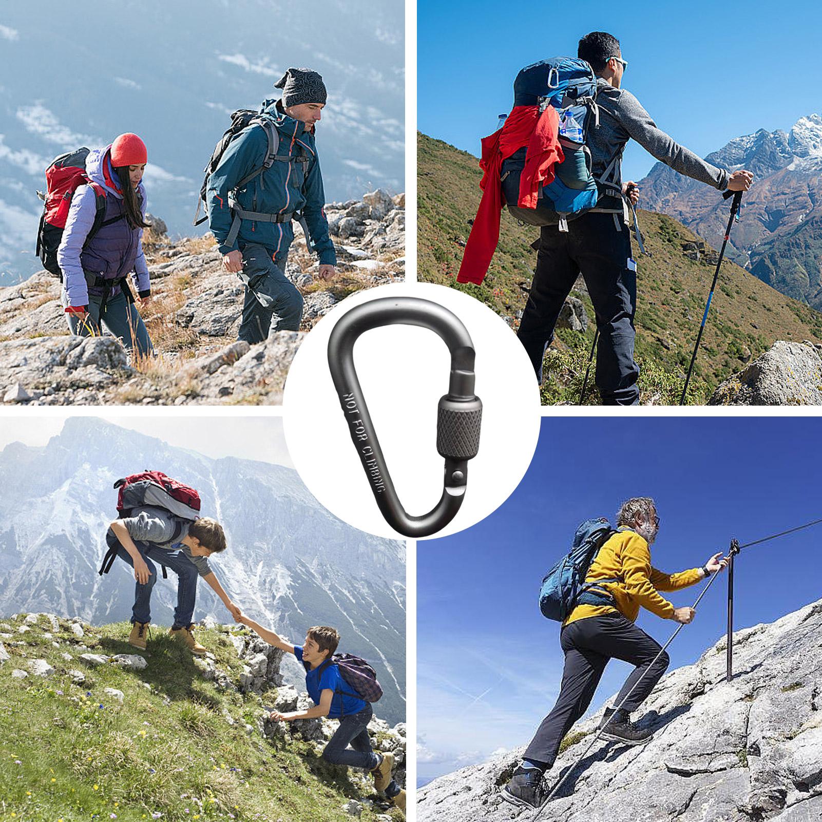 Outdoor Aluminum D Shape Locki - Carabiner Locking D ulasan dan harga