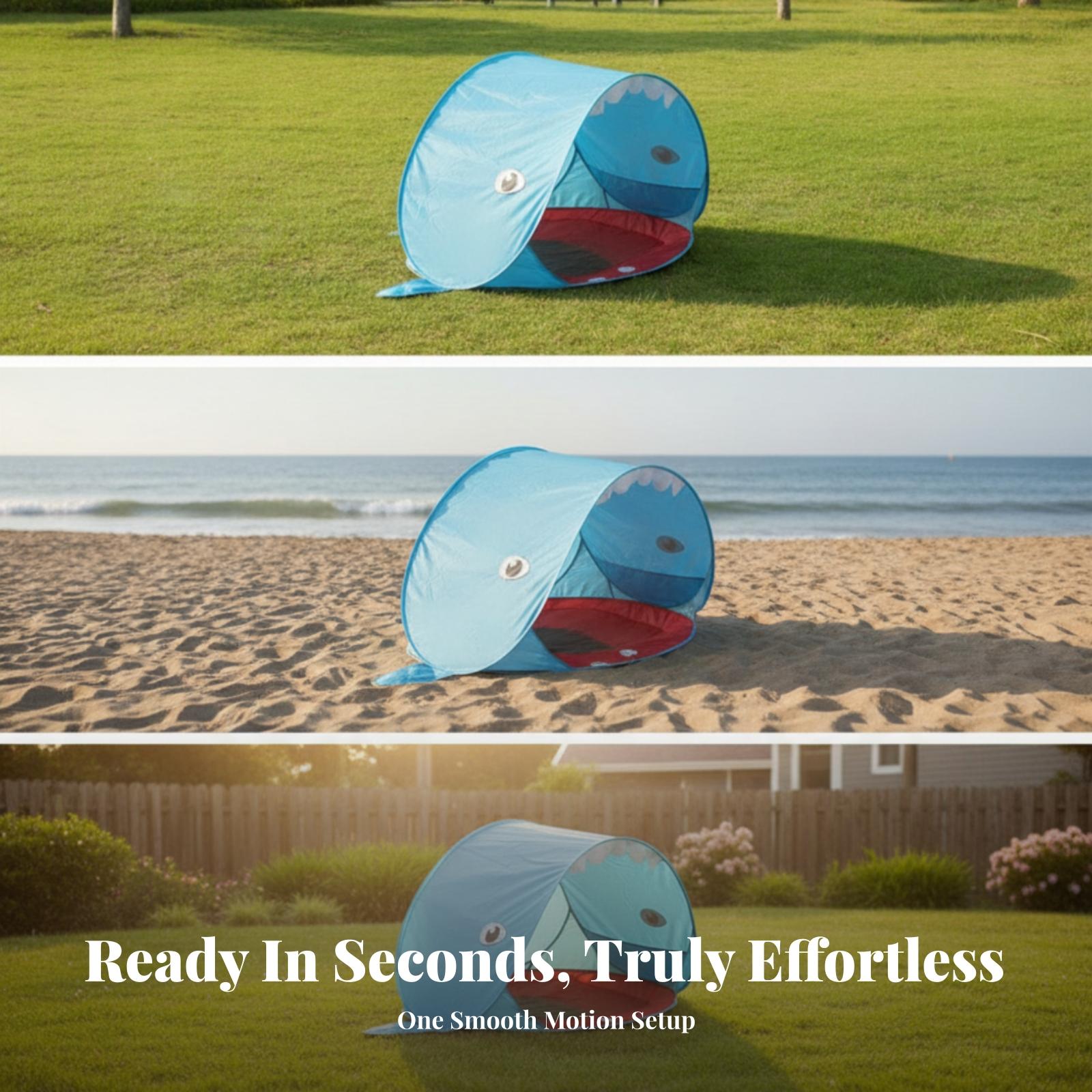 Kids Beach Pop Up Tent with Do - Outdoor Adventure Kids ulasan dan harga