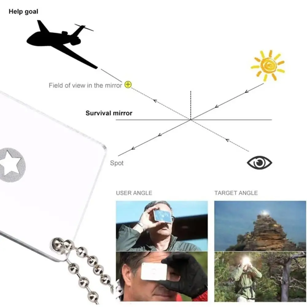 Reflective Outdoor Signal Mirr - Signal Mirror Rescue ulasan dan harga