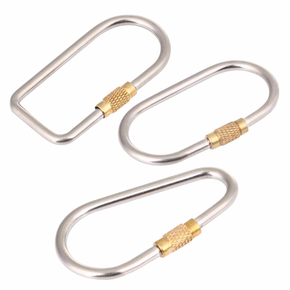 5pcs/lot Titanium Locking Cara - Carabiner Locking D ulasan dan harga