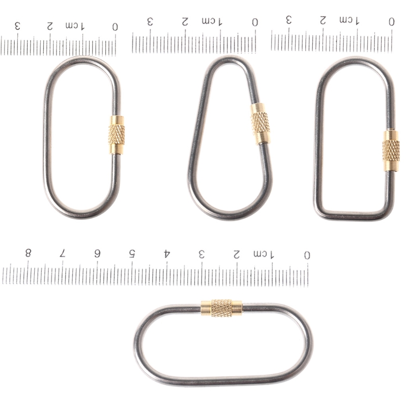 5pcs/lot Titanium Locking Cara - Carabiner Locking D ulasan dan harga