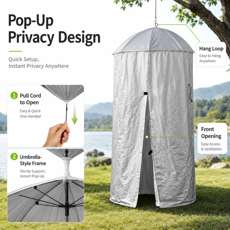 Outdoor Portable Hanging Priva - Outdoor Adventure Tent ulasan dan harga