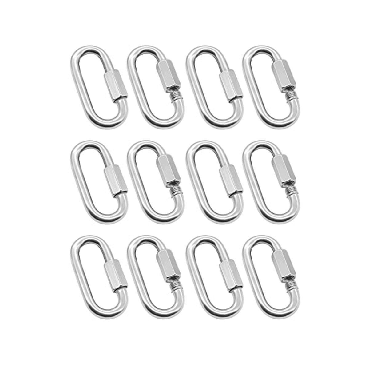 12 Pack Quick Link 5/32 Inch H - Carabiner Locking D ulasan dan harga