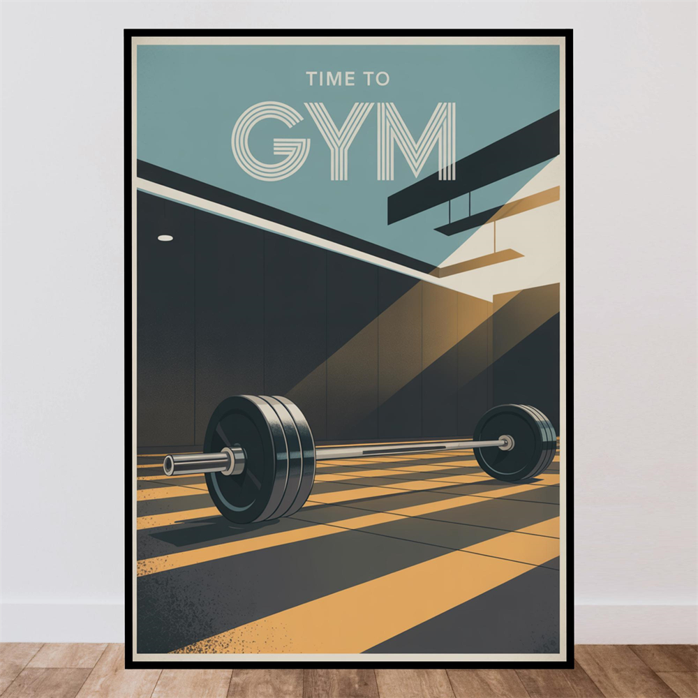 Time To Gym Poster Outdoor Wal - Outdoor Adventure Quotes ulasan dan harga