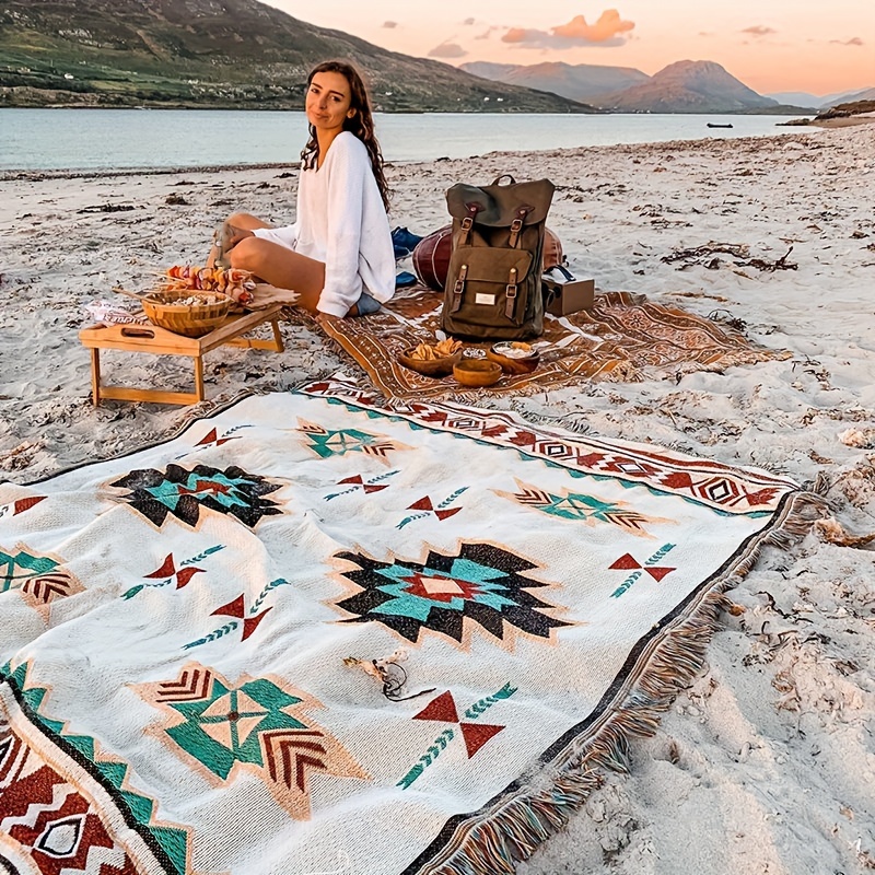 1pc Retro Placemats Bohemian B - Outdoor Adventure Tent ulasan dan harga
