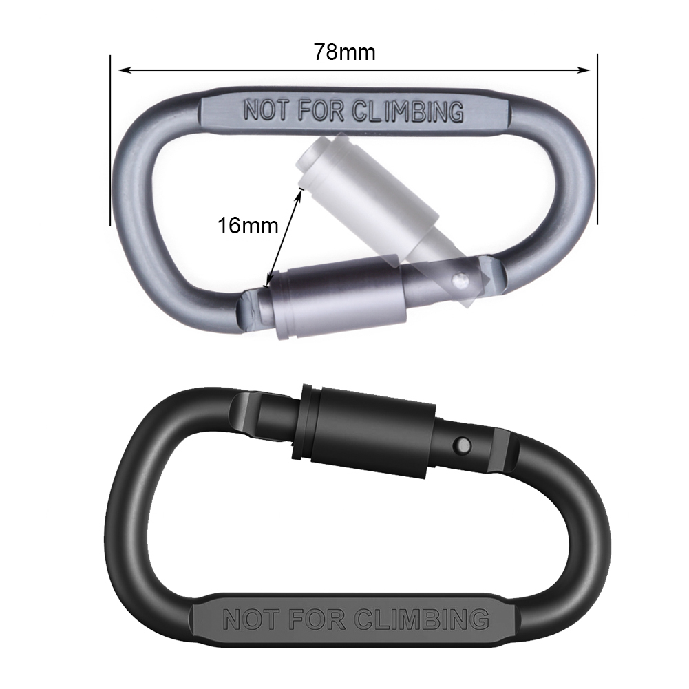 D-ring Locking Carabiner Clip  - Carabiner Locking D ulasan dan harga