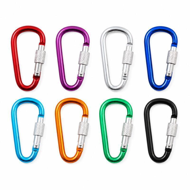 10/20/50/100PCS Carabiner 5# D - Carabiner Locking D ulasan dan harga