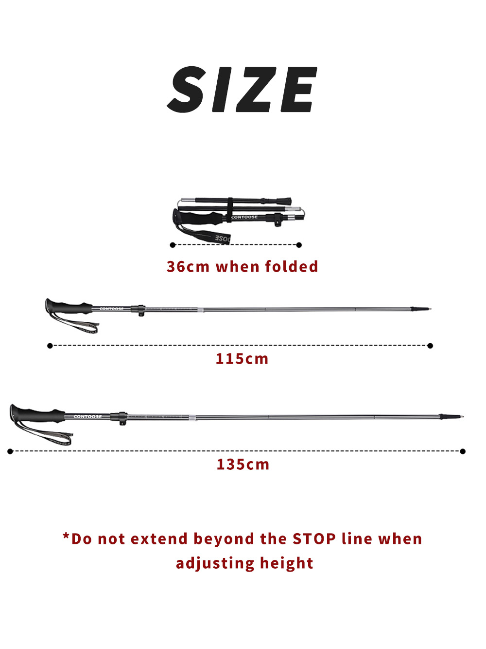 Foldable Trekking Pole 7075 Al - Trekking Pole Carbon ulasan dan harga