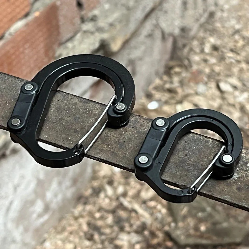 Camping Hybrid Gear Clip D-typ - Carabiner Locking D ulasan dan harga