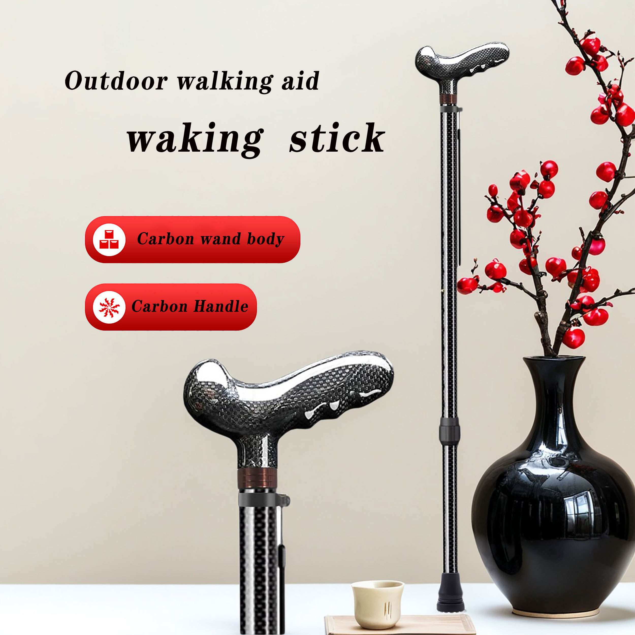Ultra-light Carbon Fiber Teles - Trekking Pole Carbon ulasan dan harga