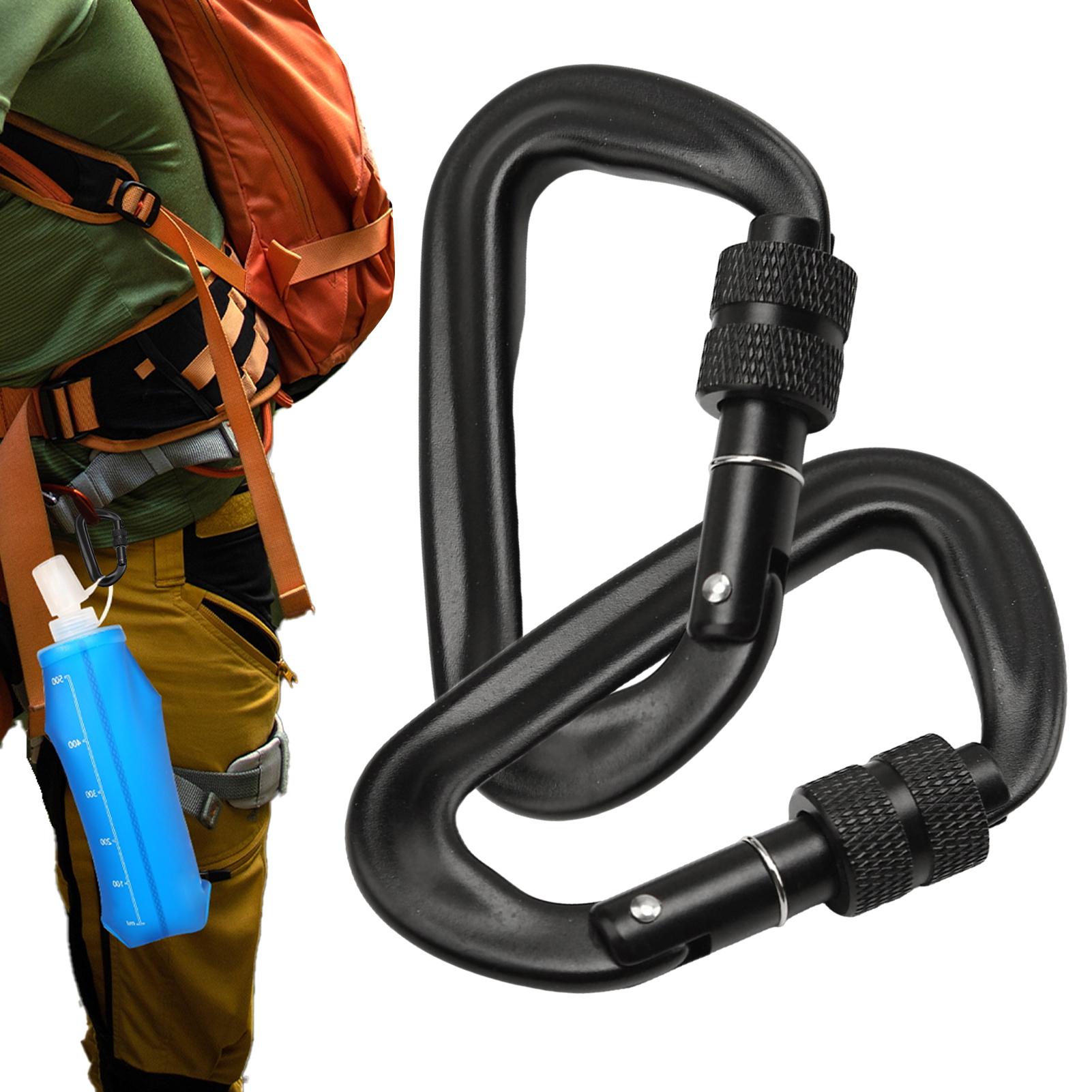 2pcs carabiner clips heavy dut - Carabiner Locking D ulasan dan harga