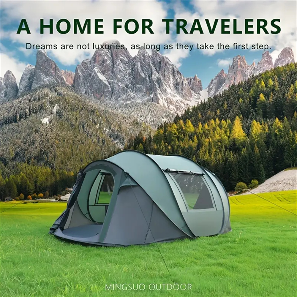 5-8 People Quick Opening Hand  - Outdoor Adventure Tent ulasan dan harga