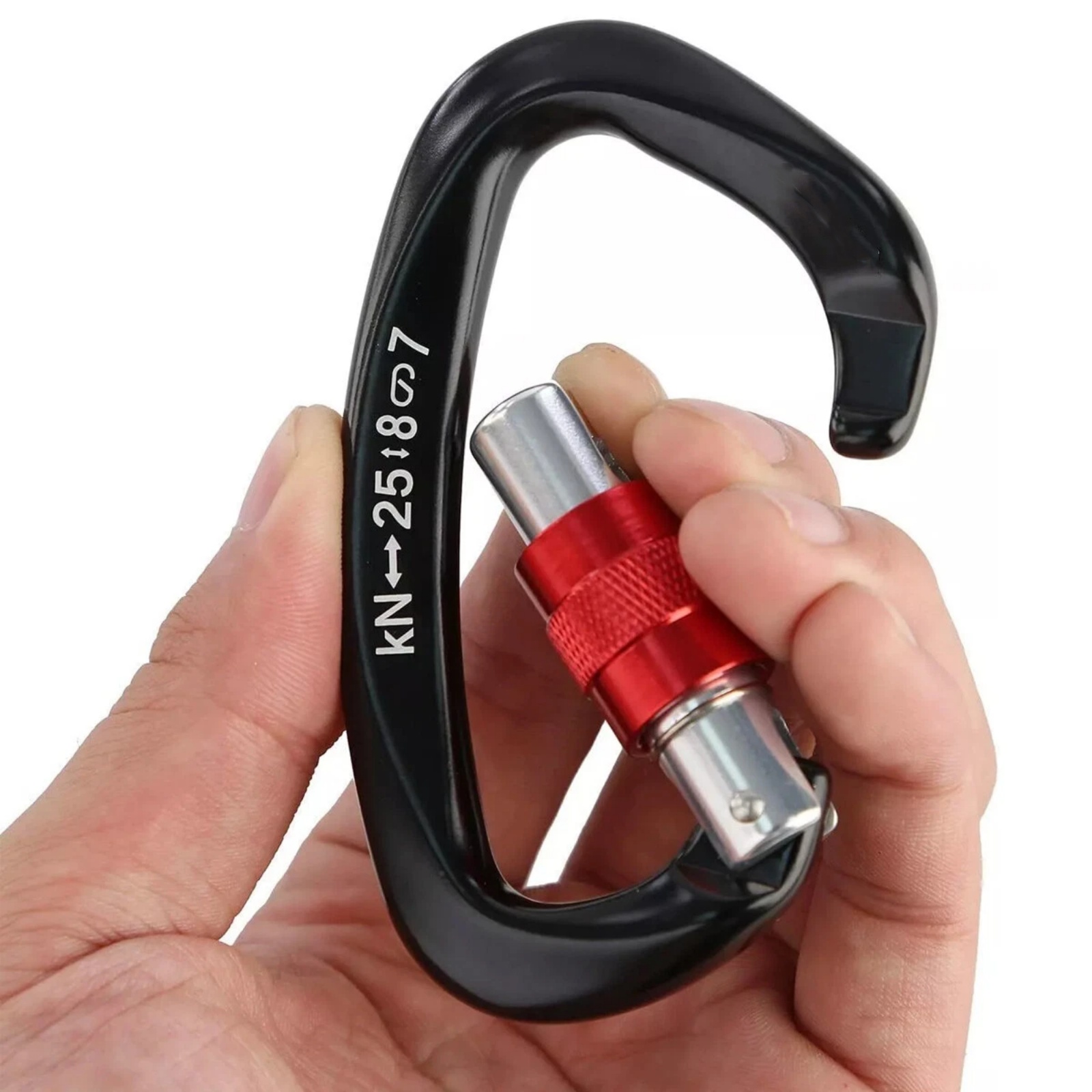 5Pcs/Set 25KN D-Shape Aluminum - Carabiner Locking D ulasan dan harga