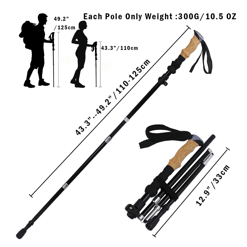 Ultra-Strong Trekking Hiking P - Trekking Pole Carbon ulasan dan harga