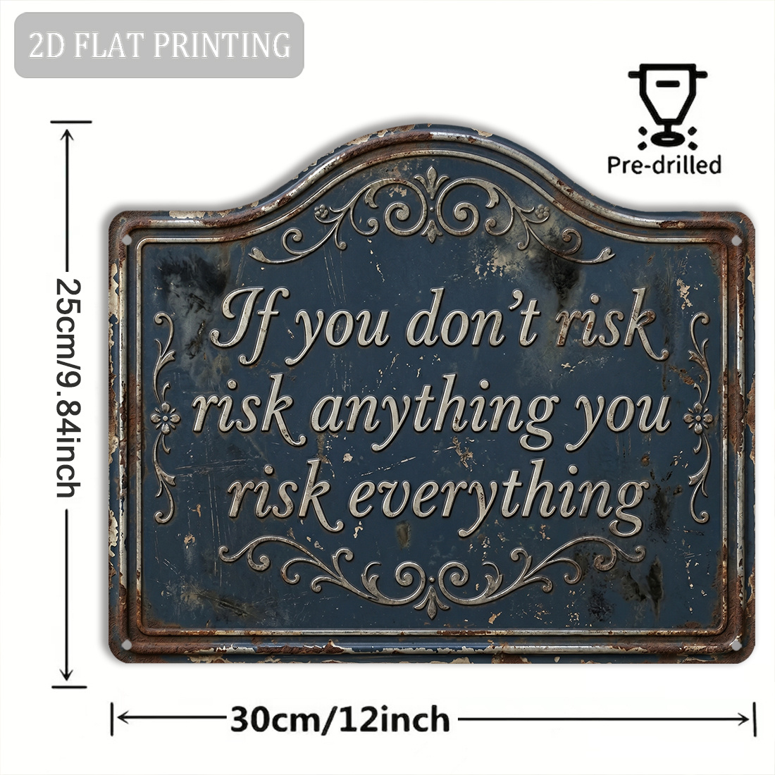 2D Flat,1pc, Inspirational Sig - Outdoor Adventure Quotes ulasan dan harga