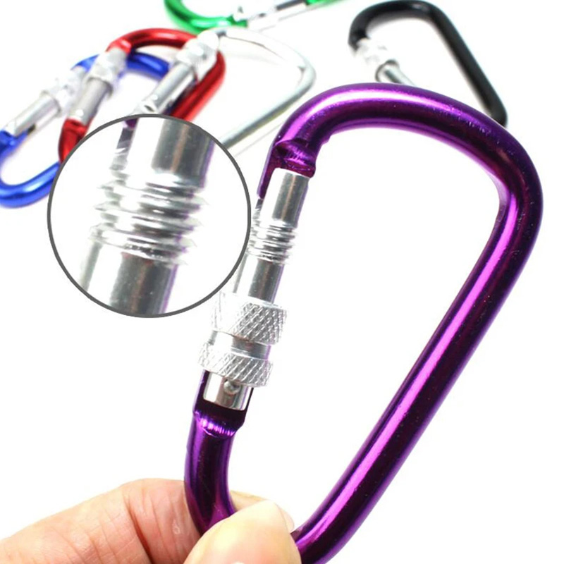 6PCS Carabiner Packs – 5-8cm D - Carabiner Locking D ulasan dan harga