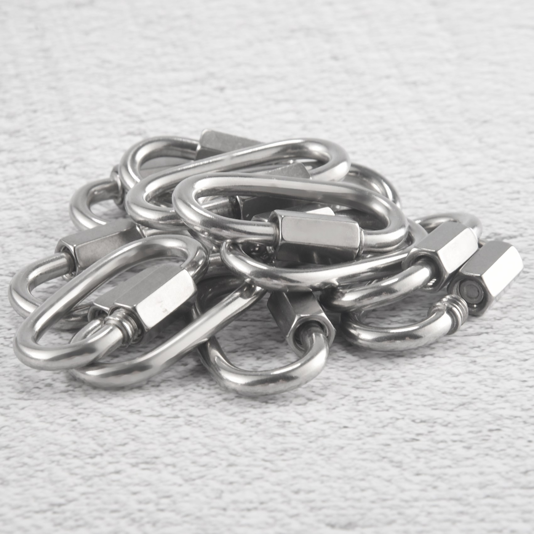 New Shown-12 Pcs Quick Link M4 - Carabiner Locking D ulasan dan harga