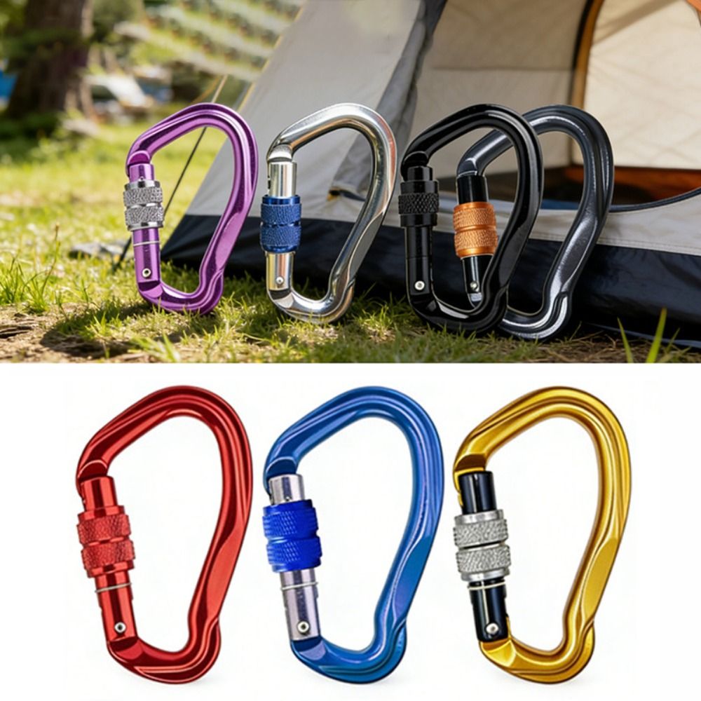 New 7075 Aluminum Locking Cara - Carabiner Locking D ulasan dan harga