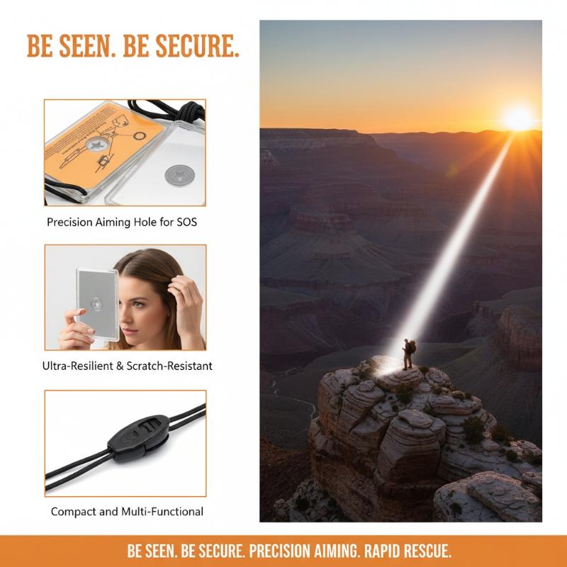 B*Outdoor Survival Signal Mirr - Signal Mirror Rescue ulasan dan harga