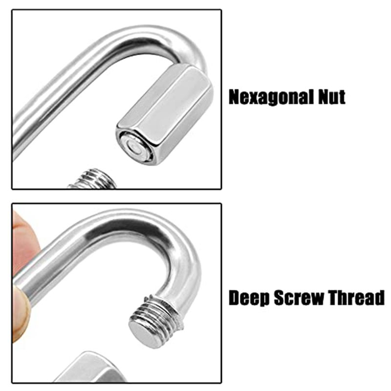 ABJS 12 Pack Quick Link 5/32 I - Carabiner Locking D ulasan dan harga