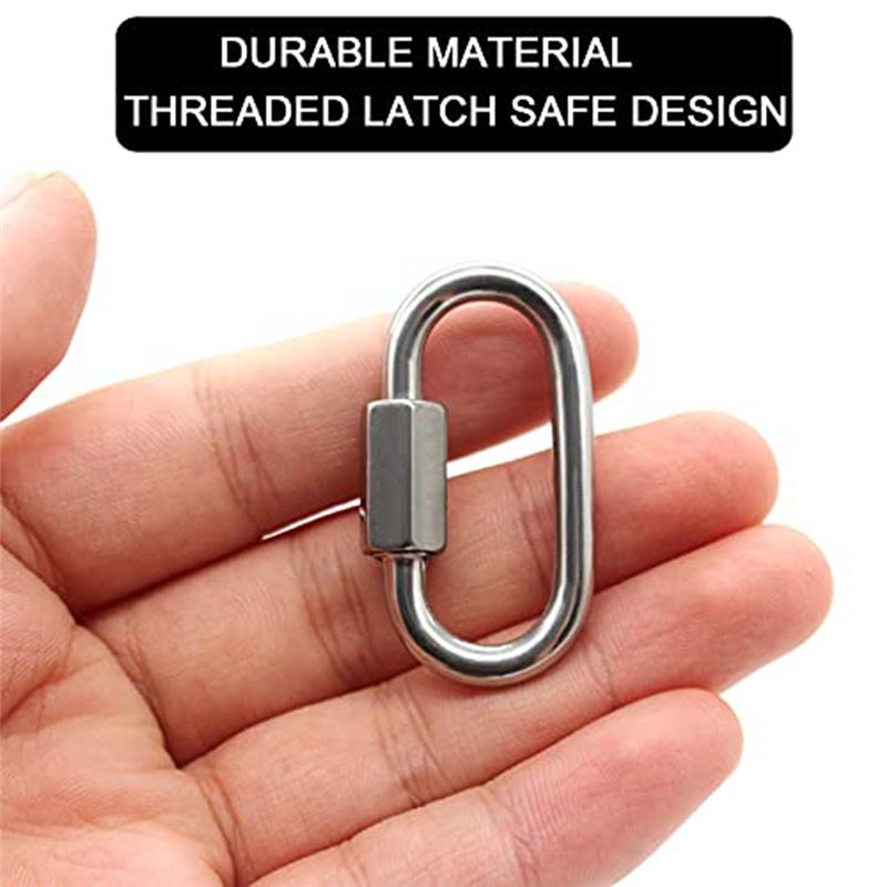 ABJS 12 Pack Quick Link 5/32 I - Carabiner Locking D ulasan dan harga